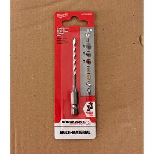 Milwaukee Carbide Multi-Material Drill Bit 1/8" (48-20-8890) - New Sealed